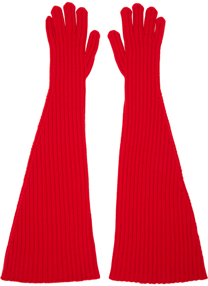 【関税込み】The Row レッド Fergie グローブ The Rowのレッド Fergie グローブがセール中