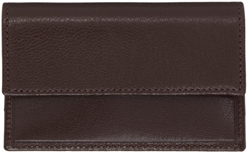 Brown Two Card Holder