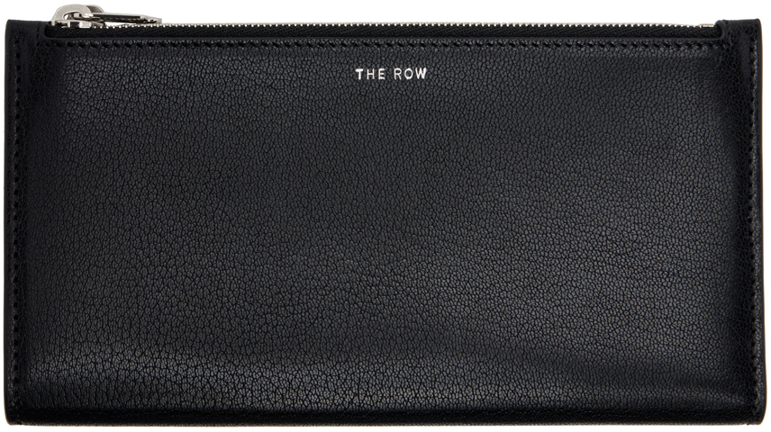 THE ROW BLACK MULTI ZIPPED WALLET 