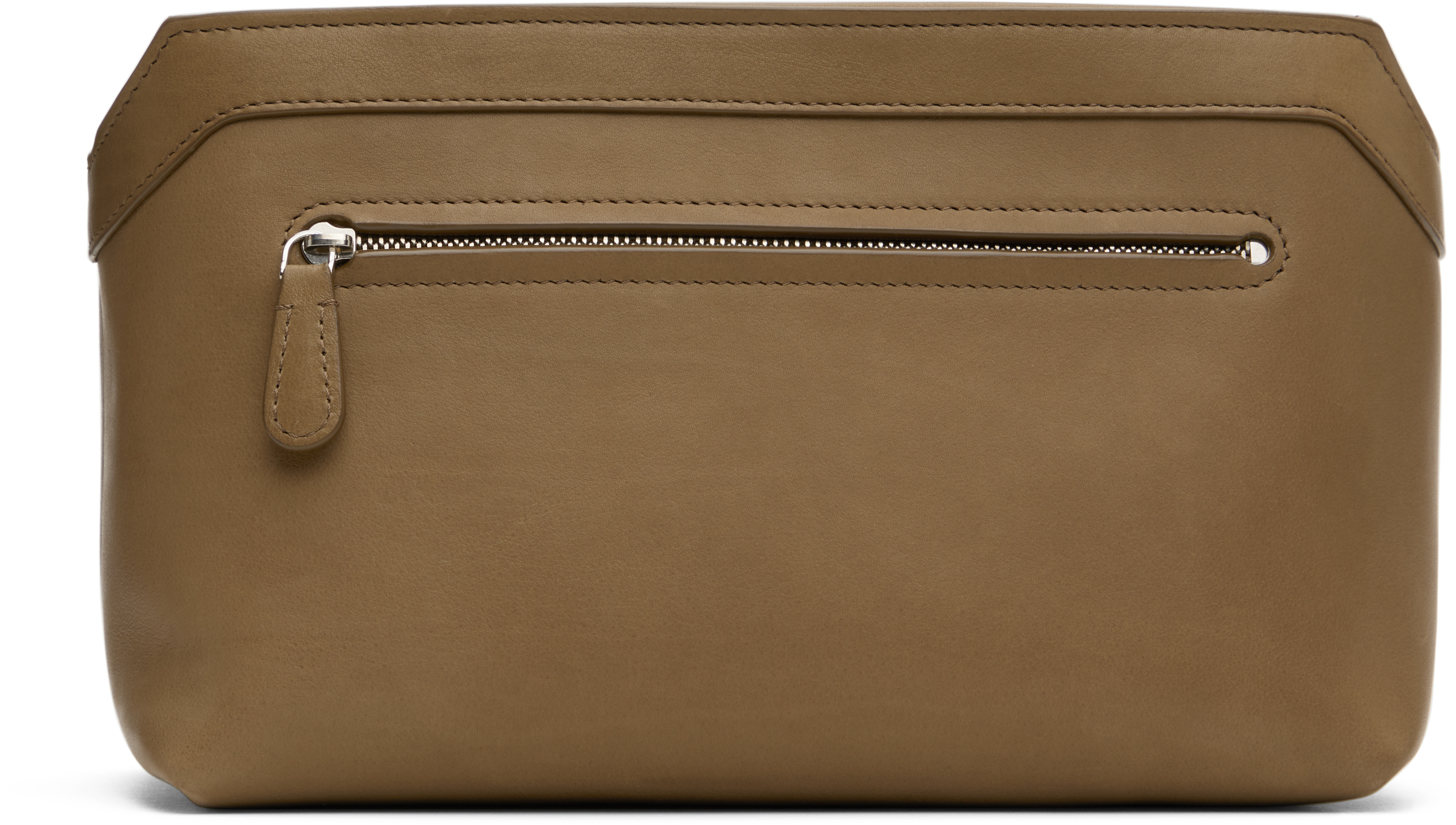 Shop The Row Taupe Terrasse Pouch In Mgp Mouse Grey Pld