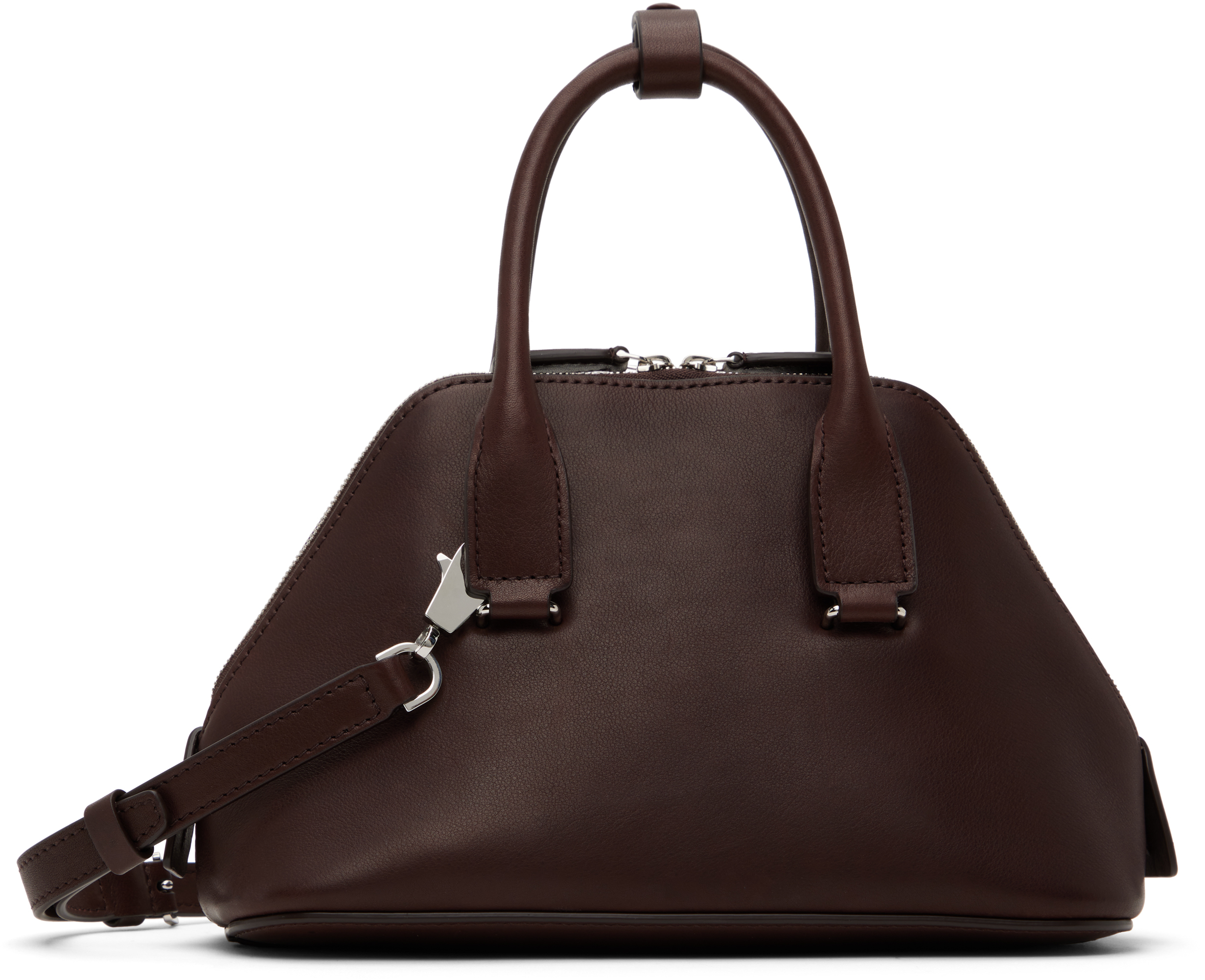 The Row Woman Brown Top Handle Bags In Dbp Dark Brown Pld