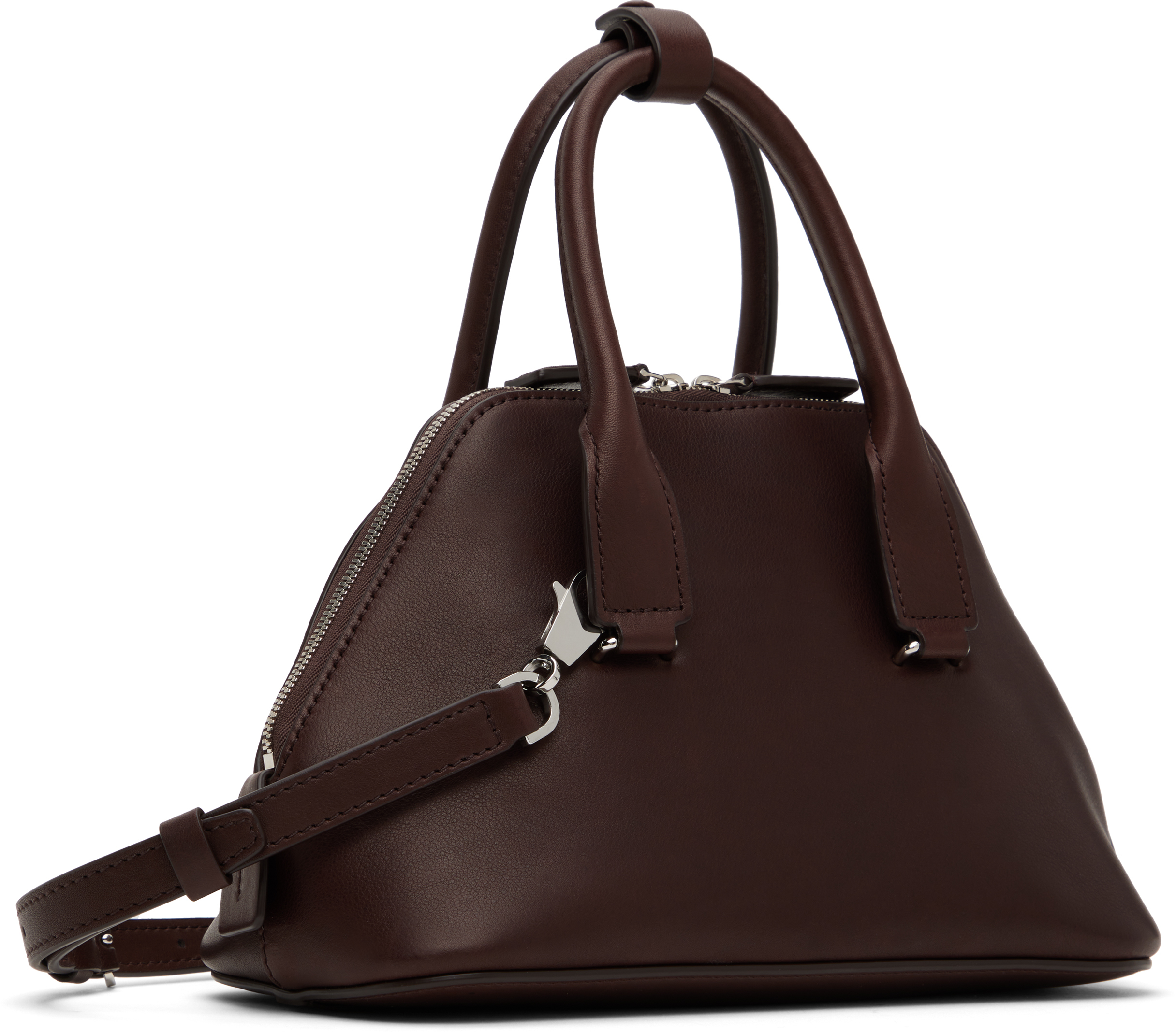 The Row Woman Brown Top Handle Bags In Dbp Dark Brown Pld