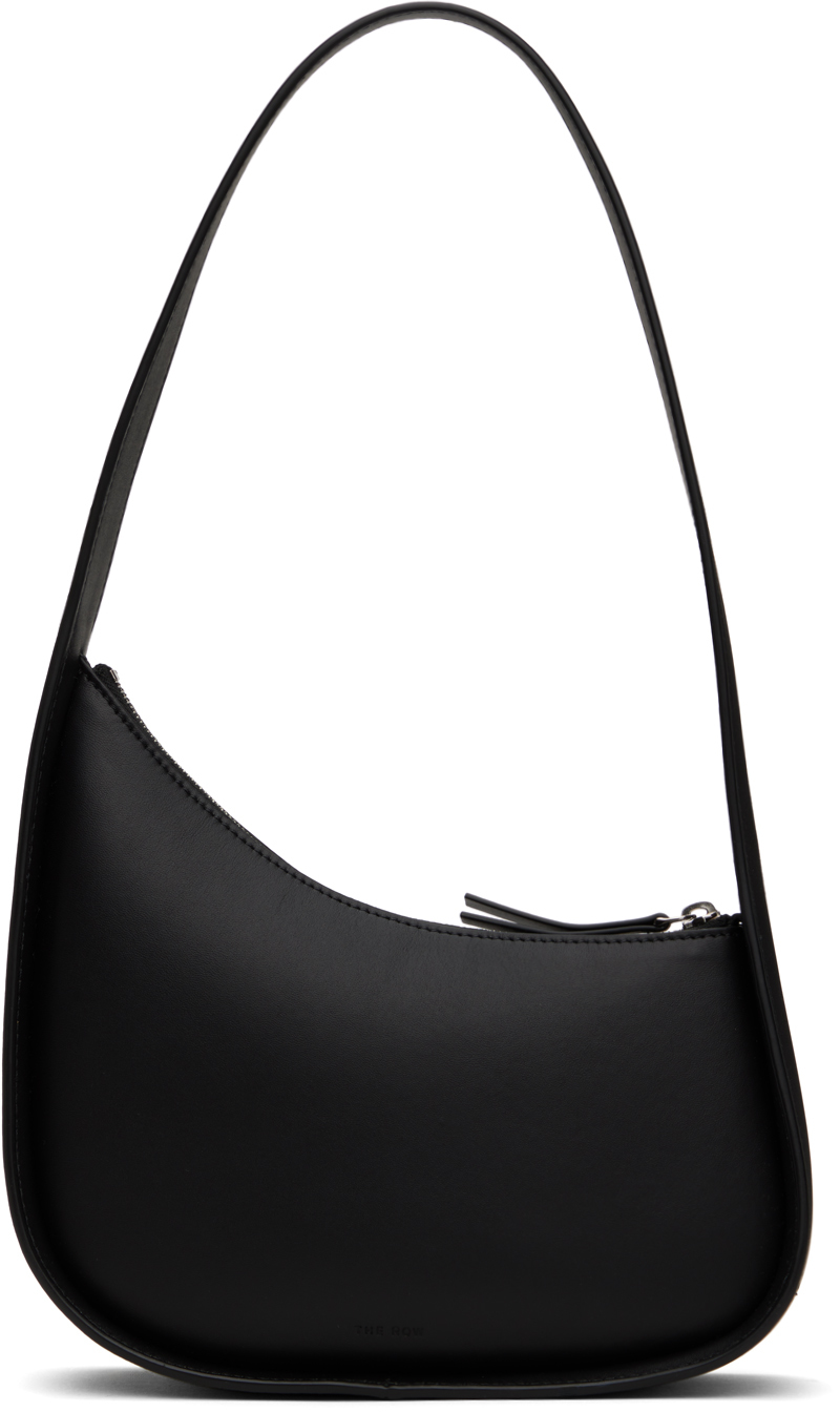 The Row: Black Half Moon Bag | SSENSE The Row: Black Half Moon Bag | SSENSE