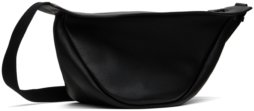 The Row Black Large Slouchy Banana Bag In Blpl Black Pld