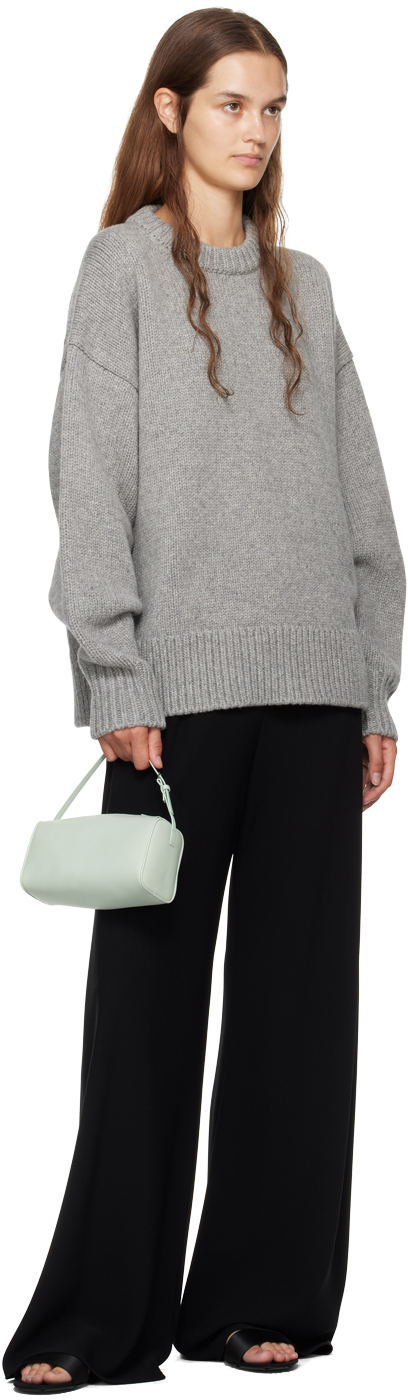 The Row 90s Top-handle Bag In Napa Leather In Ipd Ice Pld