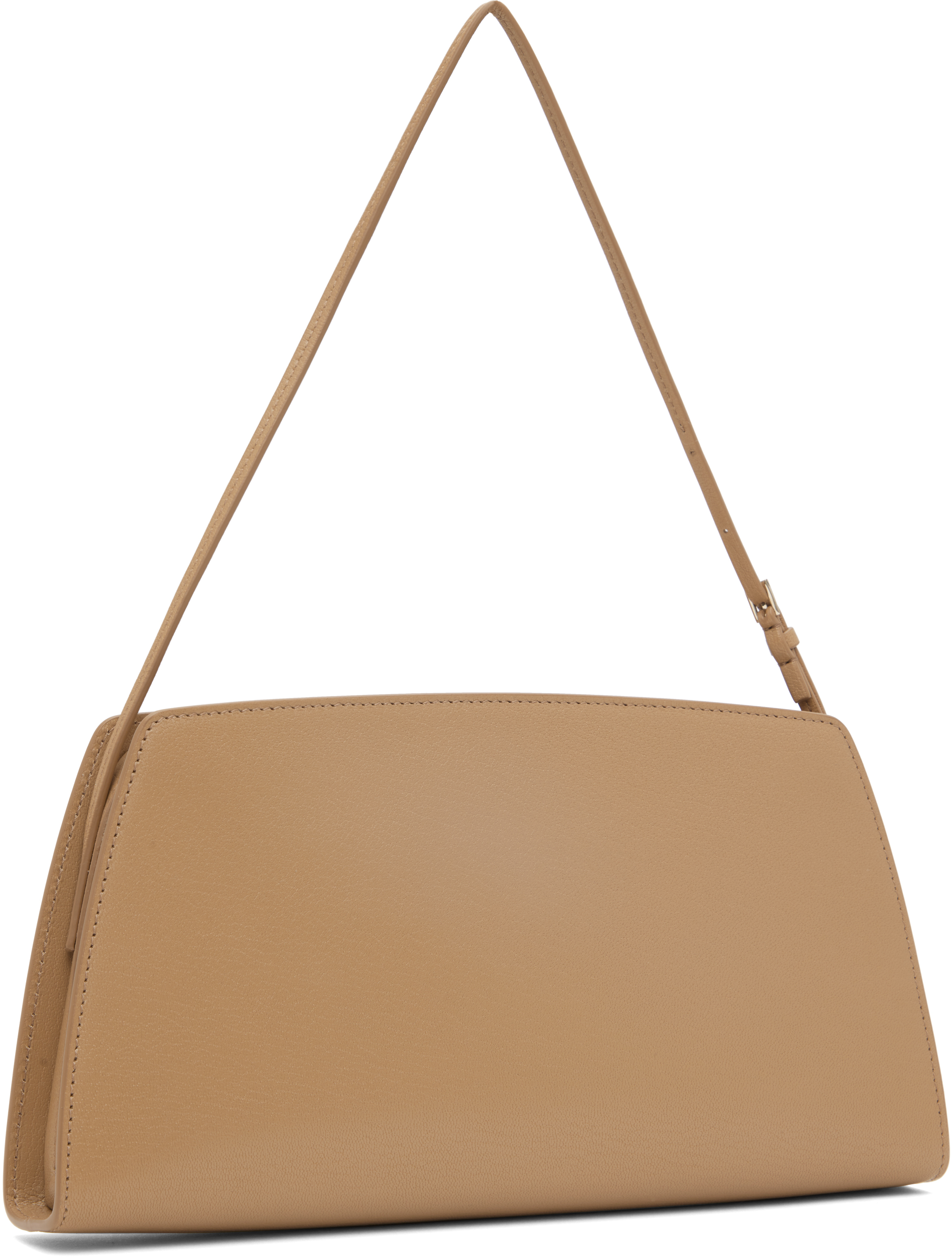 The Row Dalia Baguette Bag In Wclg Warm Chestnut L