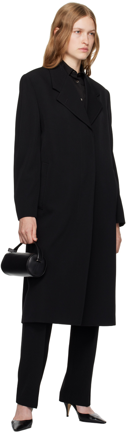 Shop The Row Black Round 90's Bag In Blans Black Ans