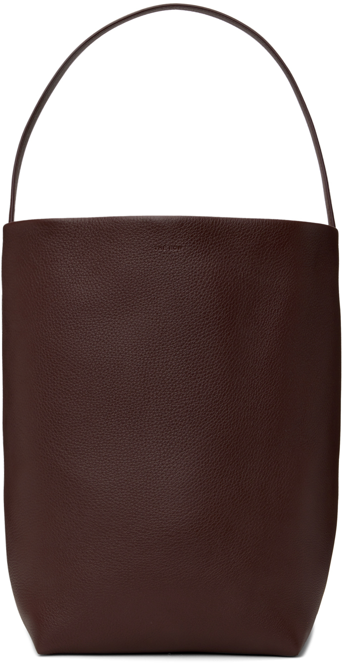 Shop The Row Burgundy Large N/s Park Tote In Acj Acajou