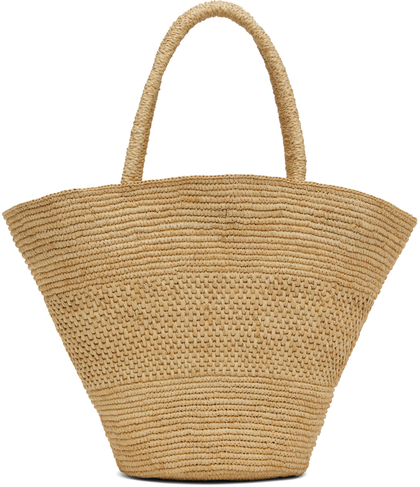 Shop The Row Beige Emilie Tote In Natas Natural Ans