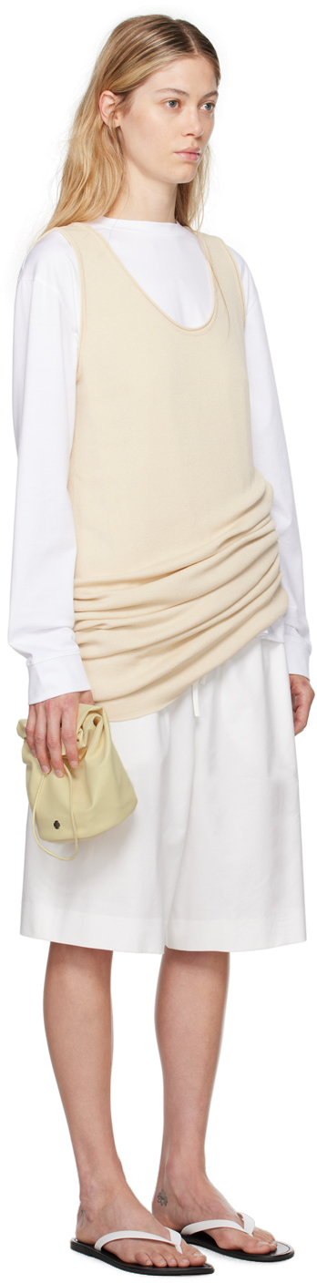 Shop The Row Off-white Garfield Midi Dress In Ecr Ecru