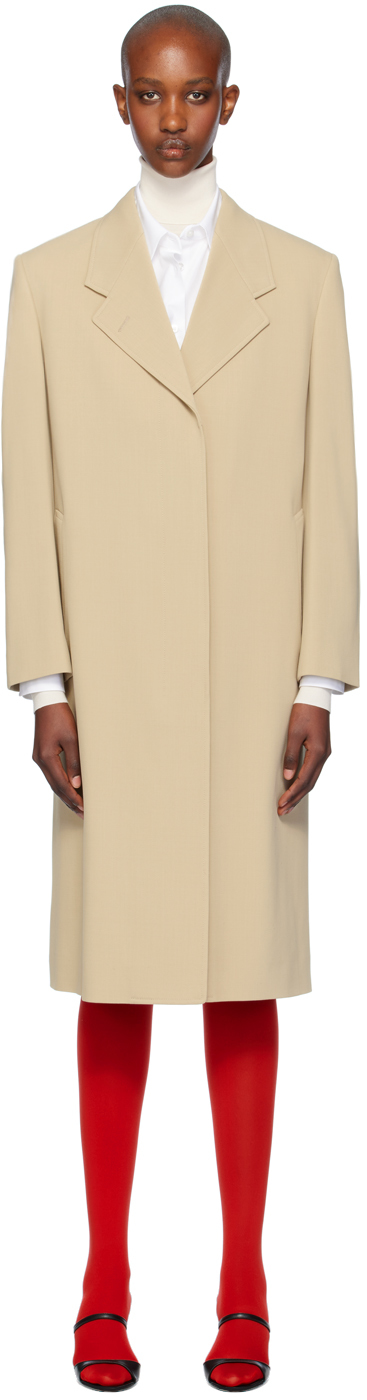 Beige Elea Coat by The Row on Sale