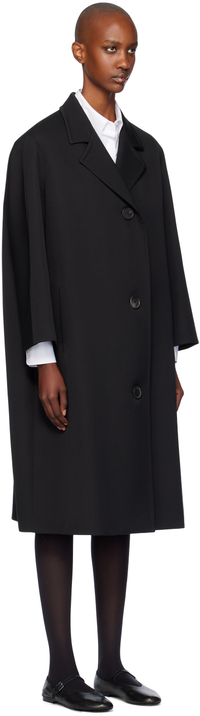The Row Gustaf Cashmere Coat In Blk Black