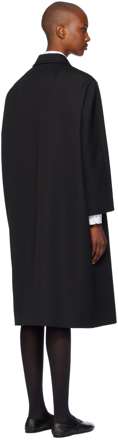 The Row Gustaf Cashmere Coat In Blk Black