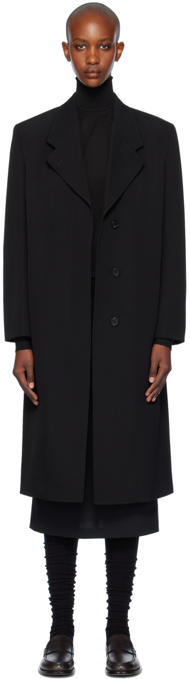 Shop The Row Black Elea Coat In Blk Black