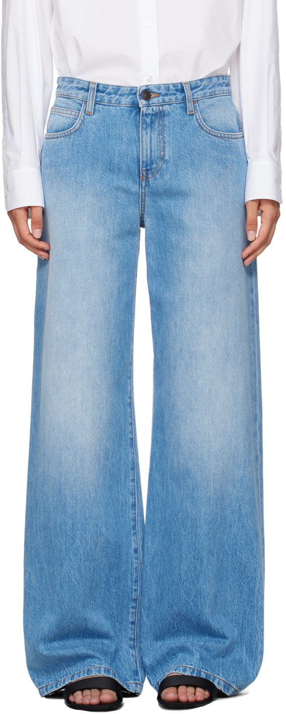 Shop The Row Blue Eglitta Jeans In Blu Blue