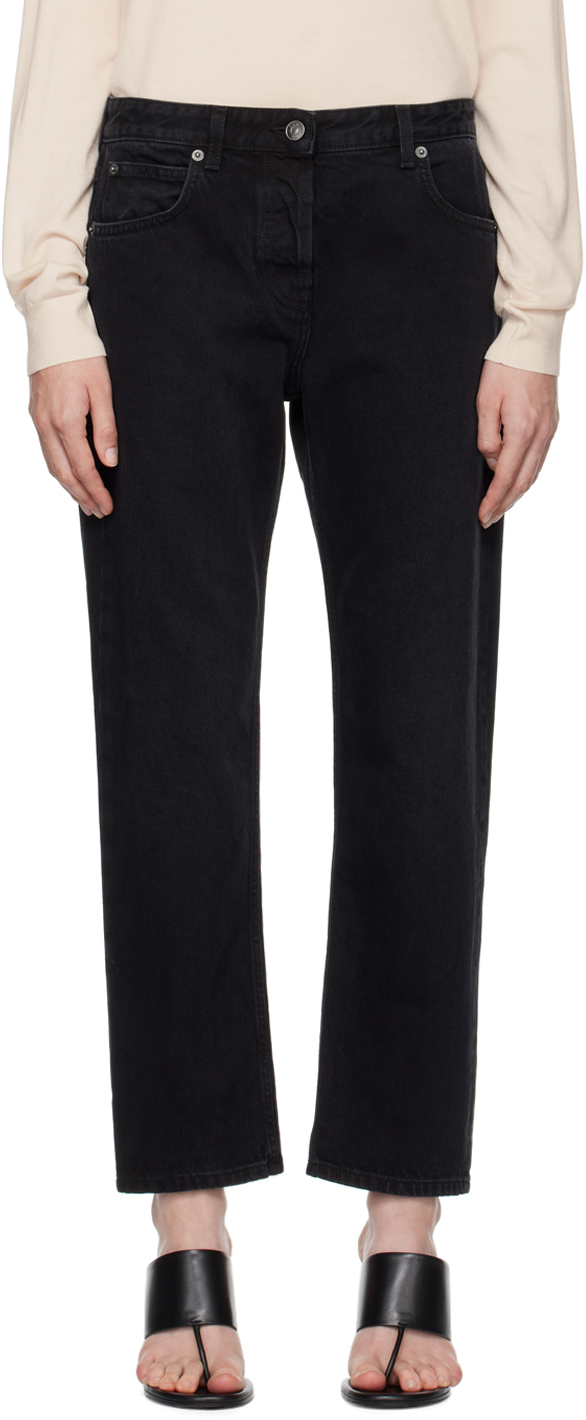 THE ROW Riaco ストレートブラックデニム27 Riaco Jean Black in Cotton – The Row