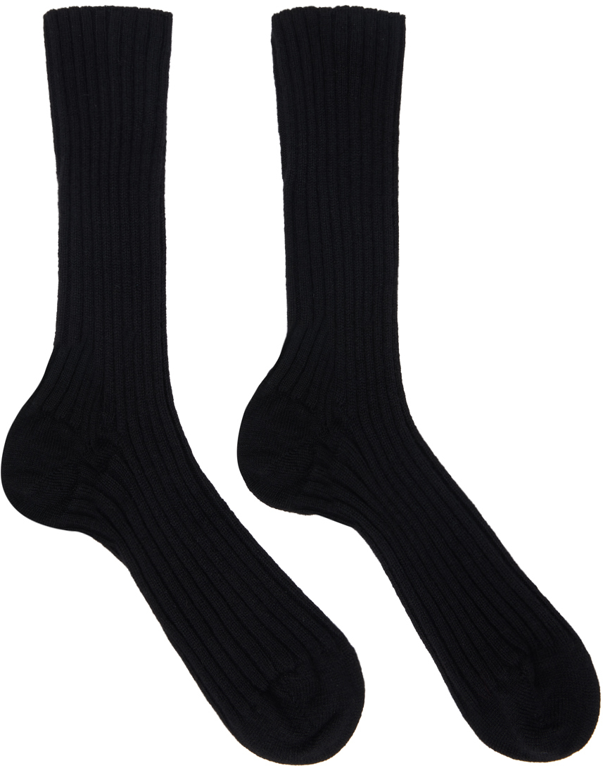 Black Calf Socks