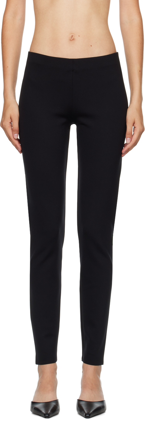 THE ROW BLACK WOOLWORTH LEGGINGS 