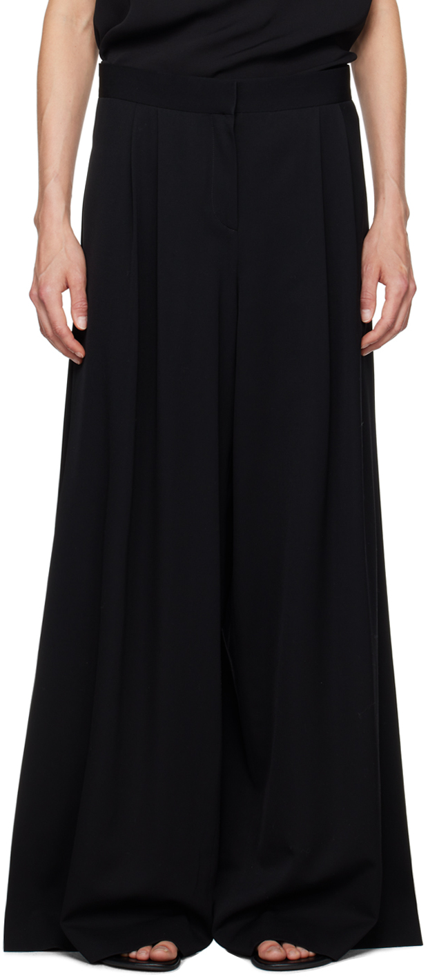 Shop The Row Black Paras Trousers In Blk Black