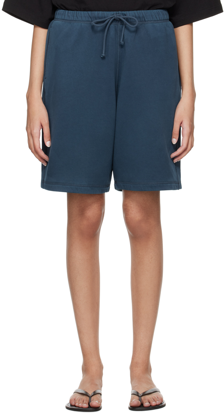 Shop The Row Blue Stanton Shorts In Ble Blue