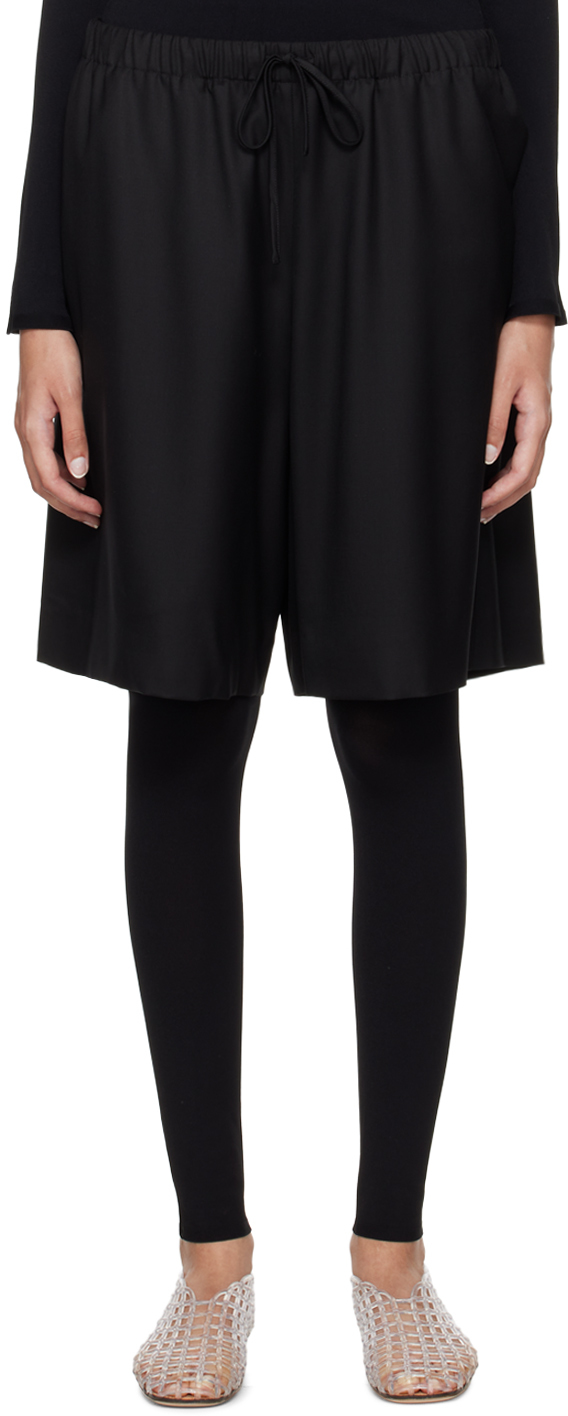 Shop The Row Black Stanton Shorts In Blk Black