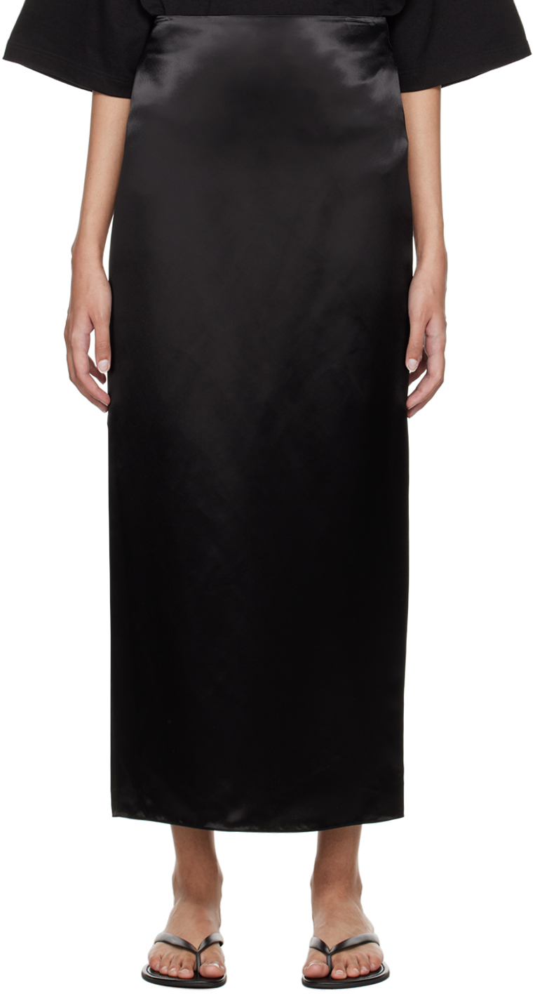 Shop The Row Black Bartelle Maxi Skirt In Blk Black