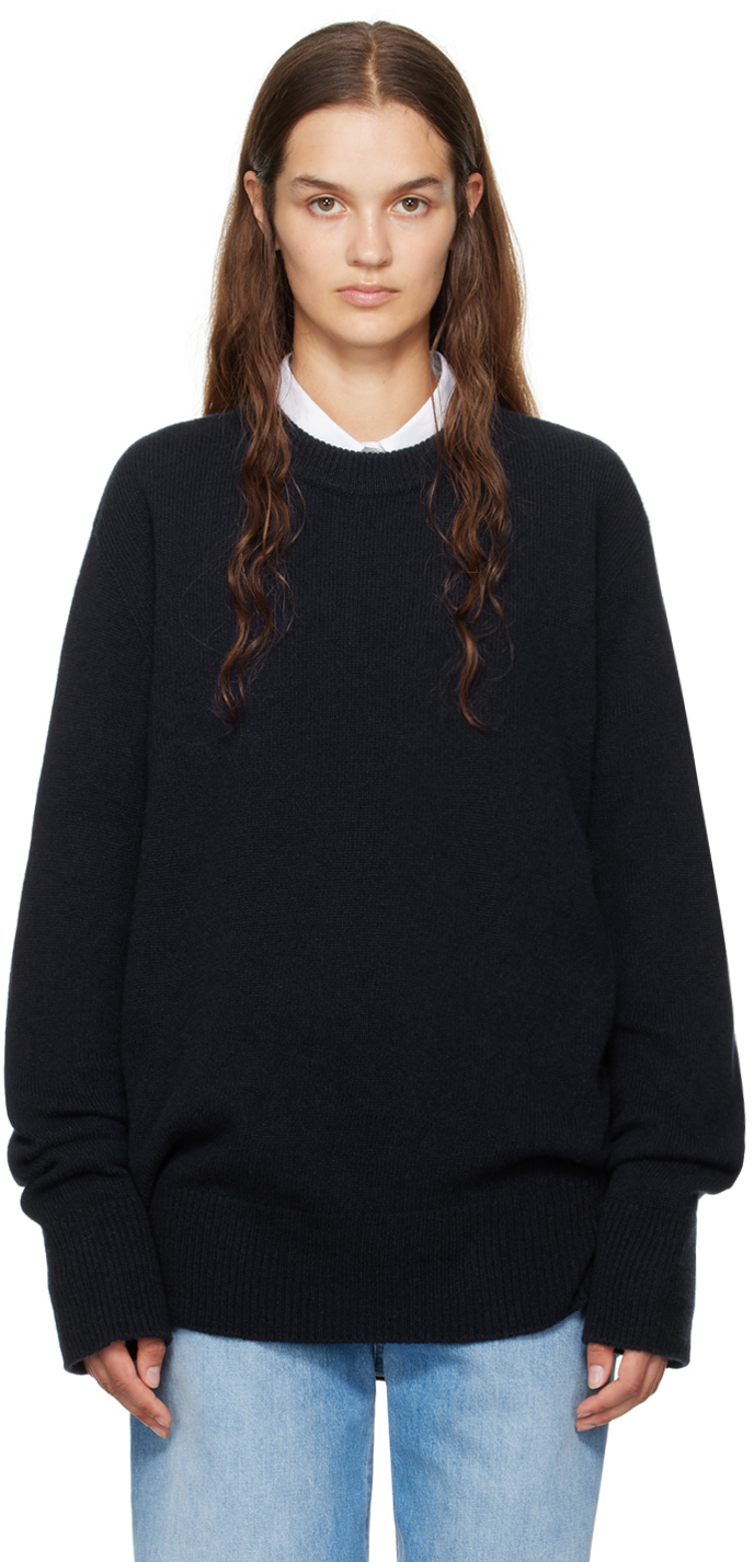 Shop The Row Navy Sibem Sweater In Drn Dark Navy