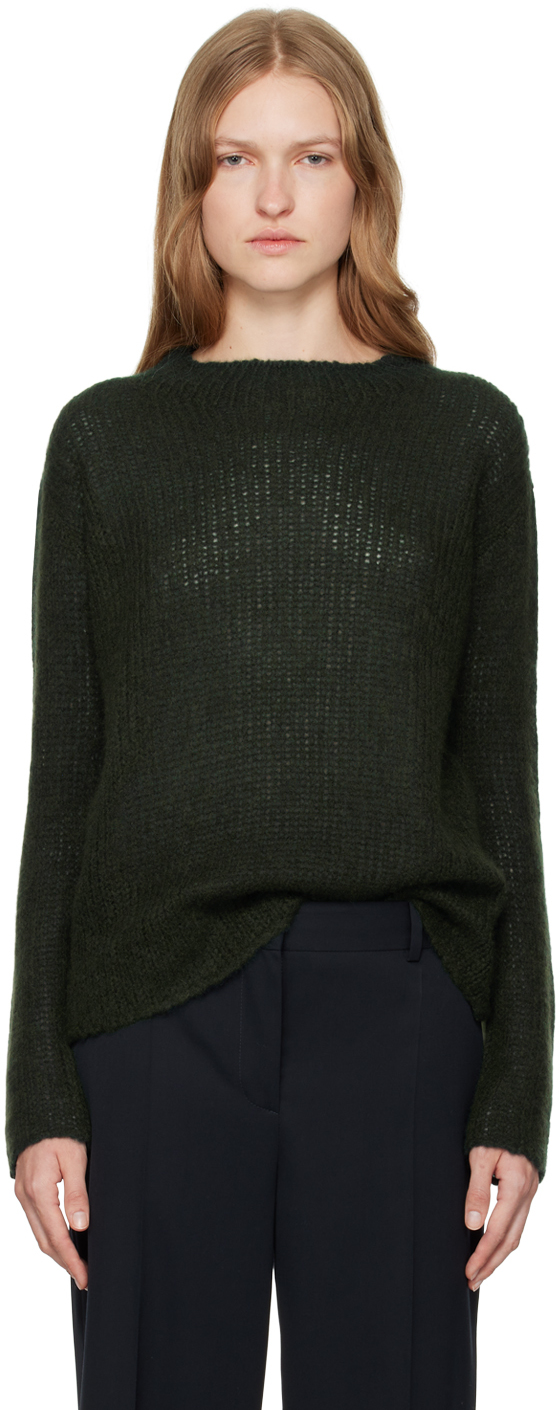 Shop The Row Green Helios Sweater In Frs Forest