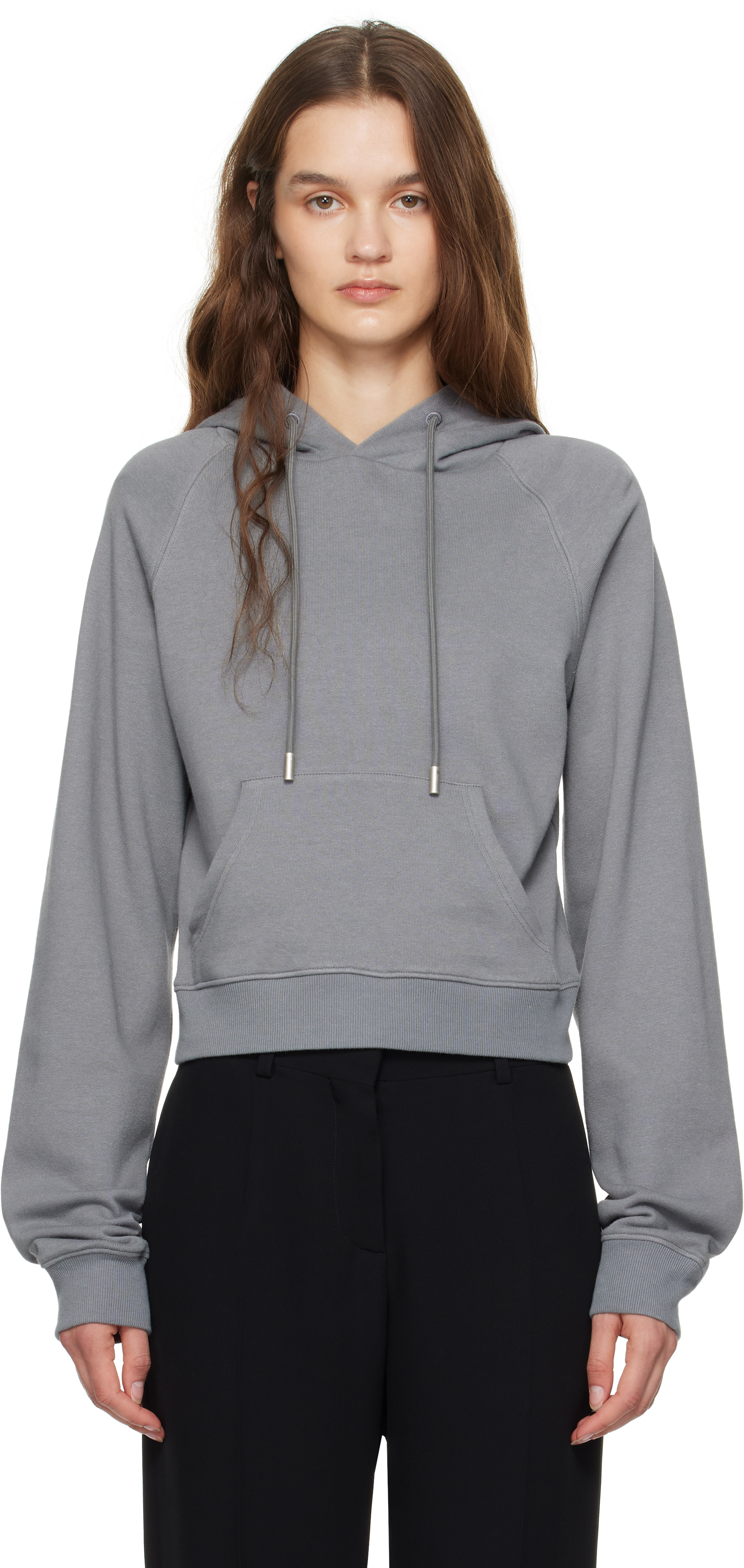 The Row Gray Timmi Hoodie In Gry Grey