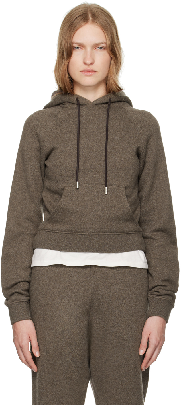 Shop The Row Brown Timmi Hoodie In Brm Brown Melange