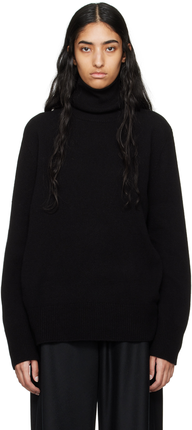 Shop The Row Black Stepny Turtleneck In Blk Black