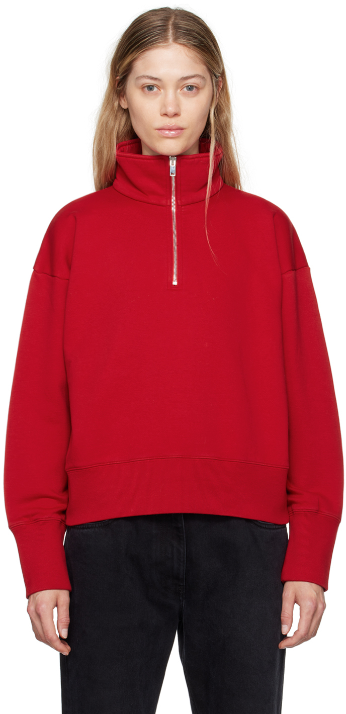 Shop The Row Red Stanfield Turtleneck In Drr Deep Red/red