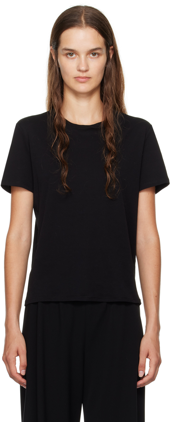 Shop The Row Black Wesler T-shirt In Blk Black