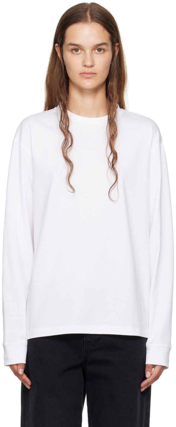 White Ciles R Long Sleeve T-Shirt