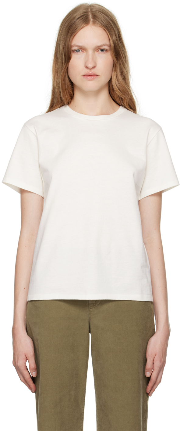 Shop The Row White Calibi T-shirt In Wht White