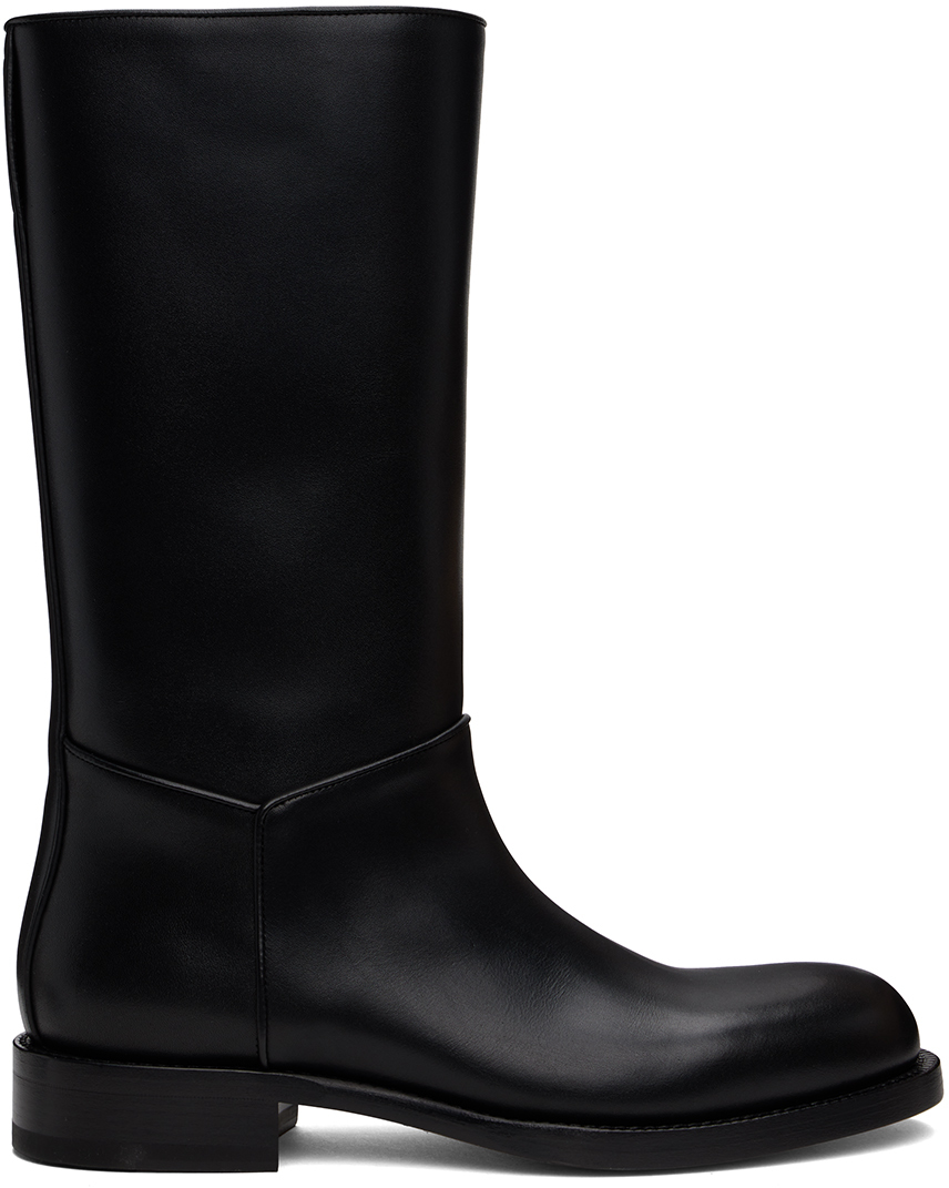 Shop The Row Black Nobilis Riding Boots In Blk Black