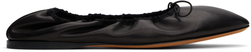 Shop The Row Black Awar Ballerina Flats In Blk Black