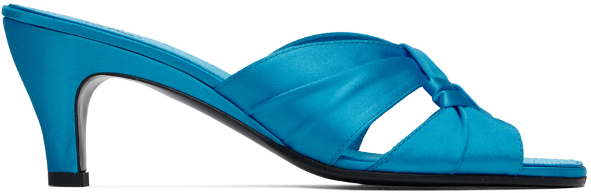 Shop The Row Blue Soft Knot Pumps In Pool Pool