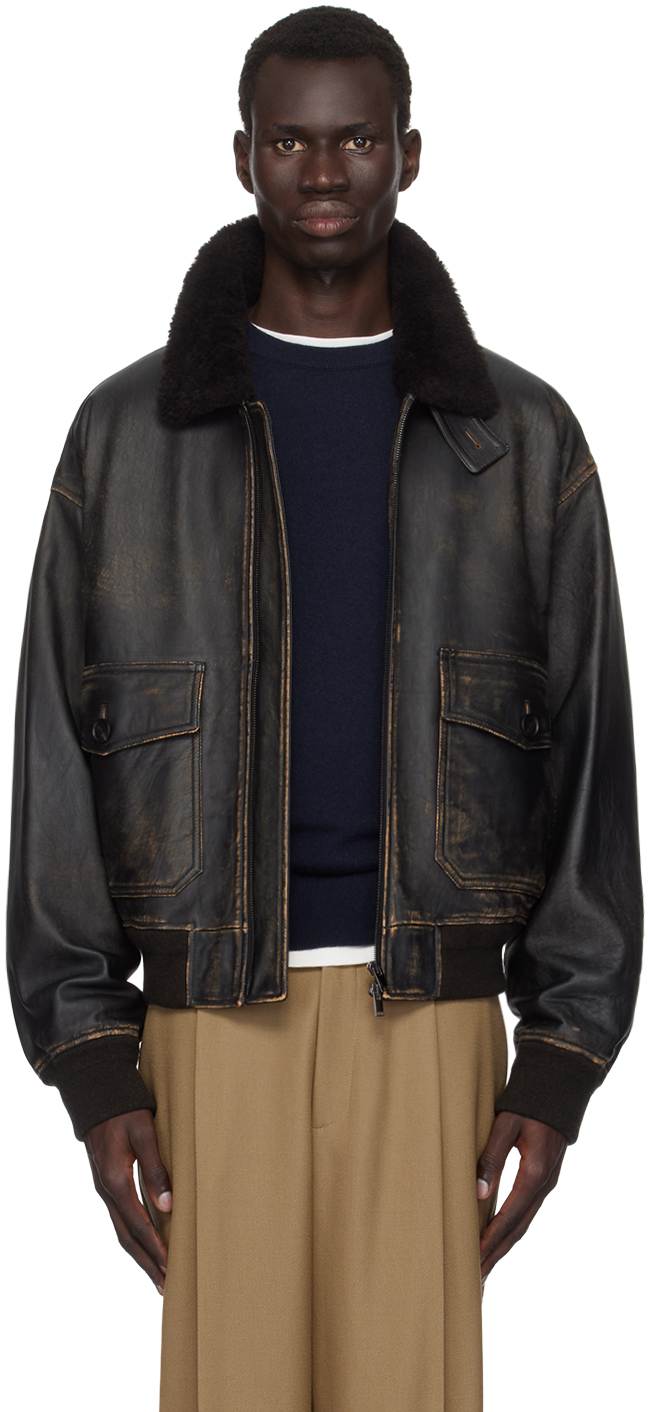 Black Herzog Leather Jacket