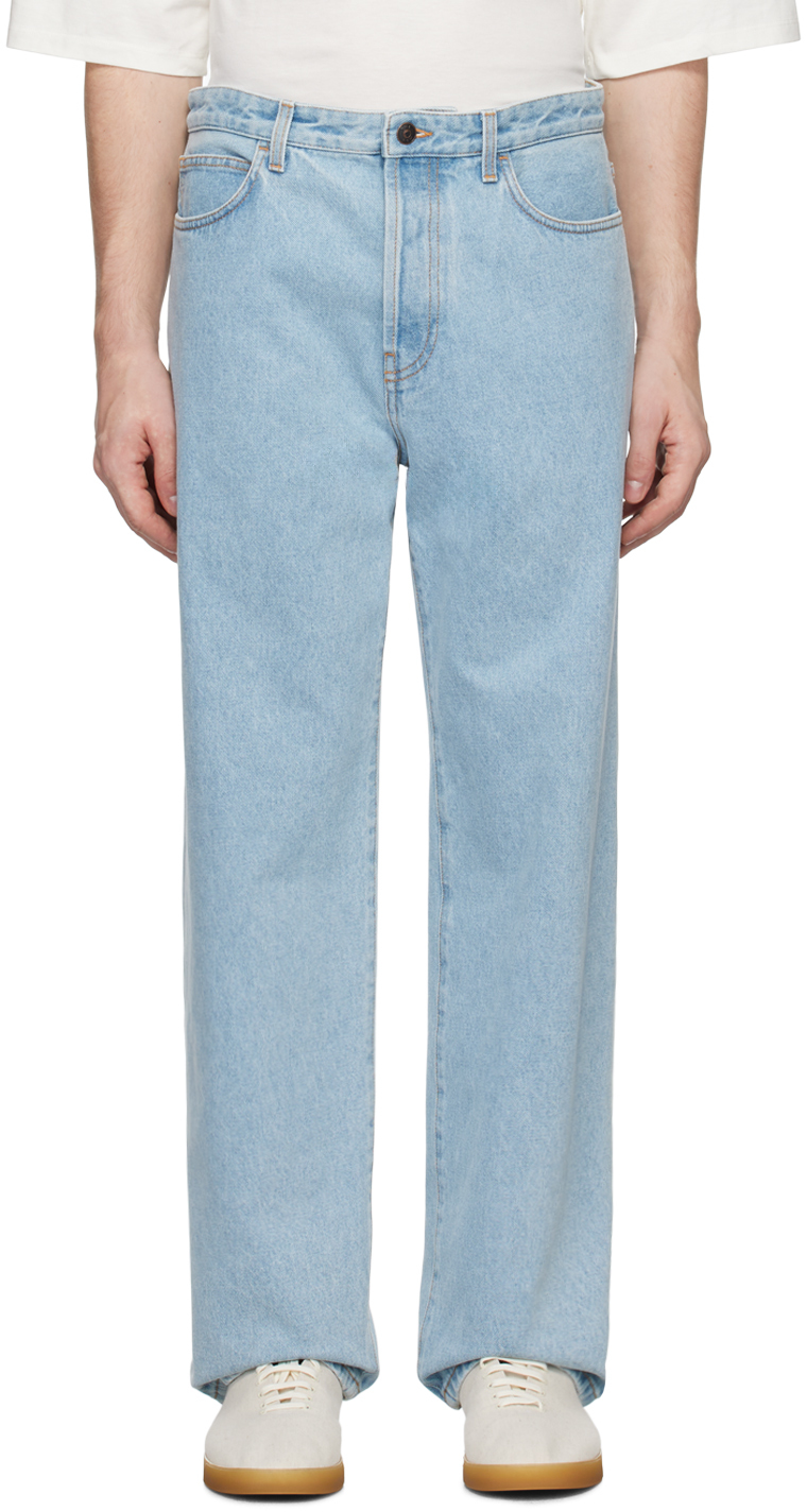 Shop The Row Blue Morton Jeans In Ltb Light Blue