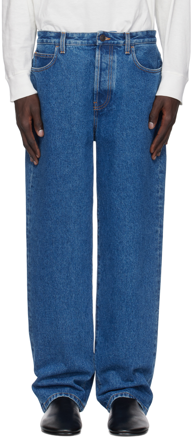 Shop The Row Blue Morton Jeans In Ind Indigo