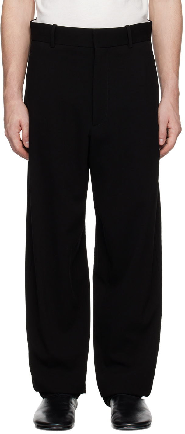 Shop The Row Black Berkel Trousers In Blk Black