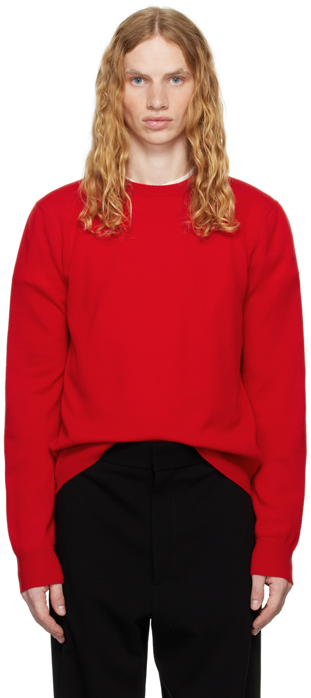 Shop The Row Red Benji Sweater In Ftk Firetruck