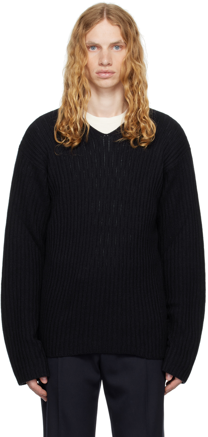 Shop The Row Navy Gustave Sweater In Drn Dark Navy