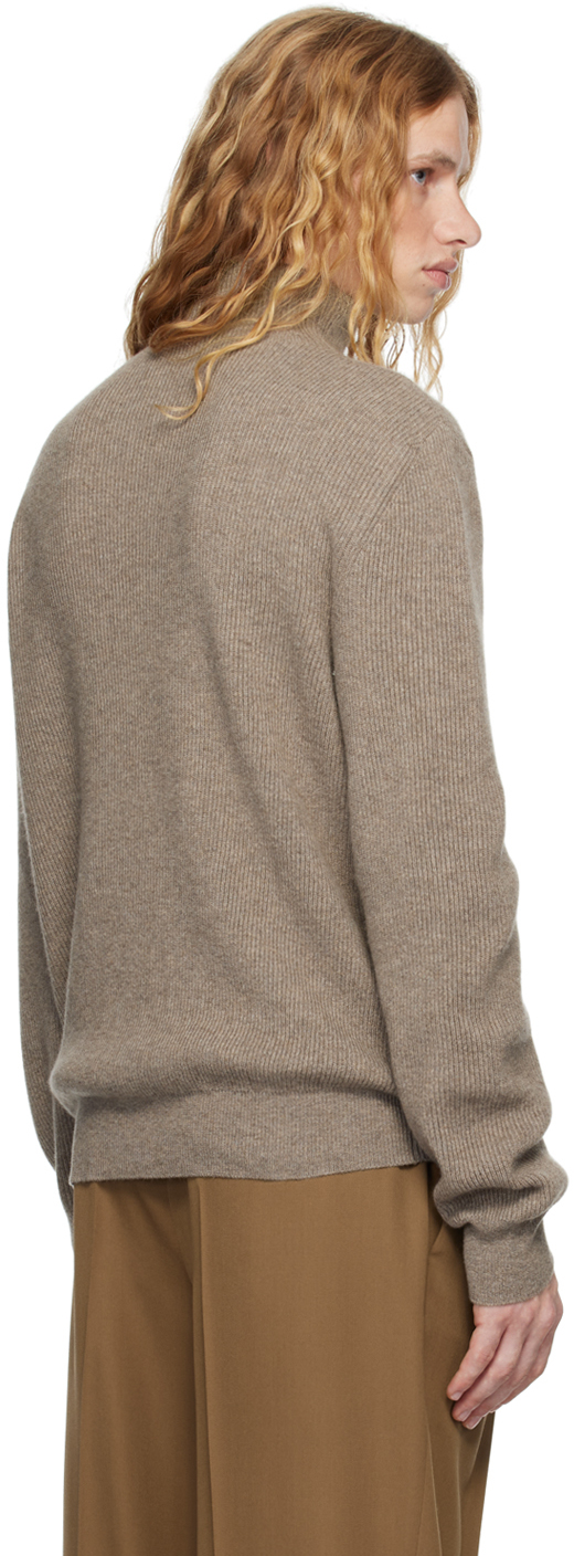 The Row Taupe Daniel Sweater In Dib Dirt Brown