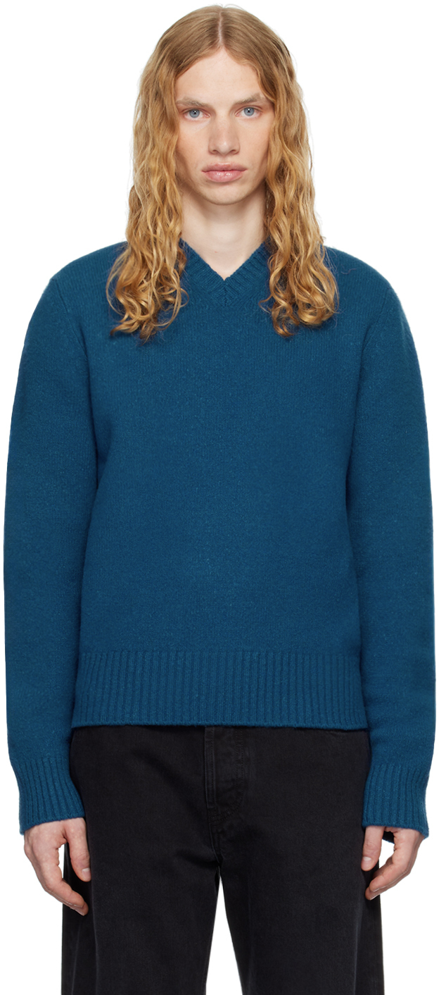 Shop The Row Blue Nigel Sweater In Elb Electric Blue