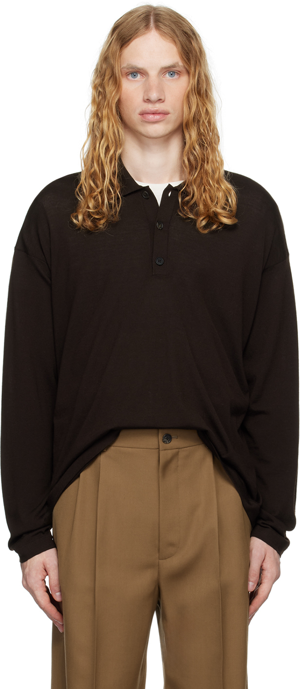 Shop The Row Brown Djon Polo In Bro Brown