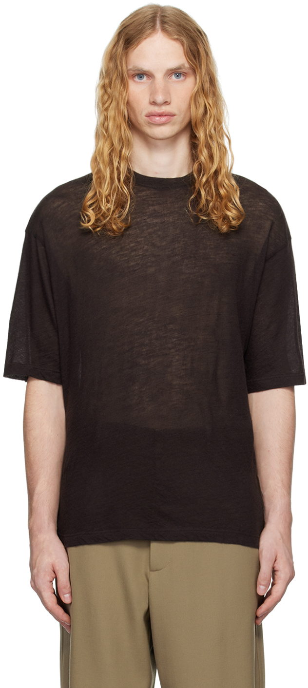 【関税込み】The Row ブラウン Steven Tシャツ Brown Steven T-shirt by The Row on Sale