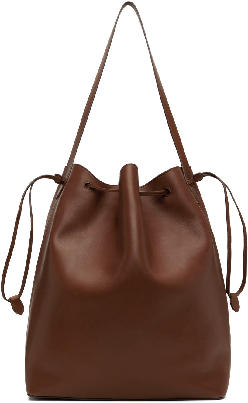 the row brown belvedere tote