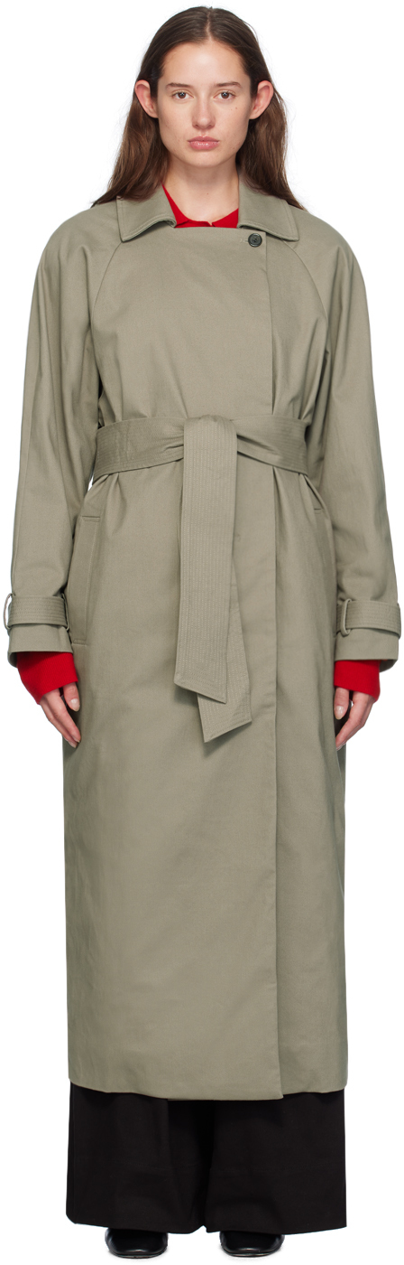 Gray Cassano Trench Coat